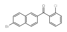 (6-bromonaphthalen-2-yl)-(2-chlorophenyl)methanone Structure