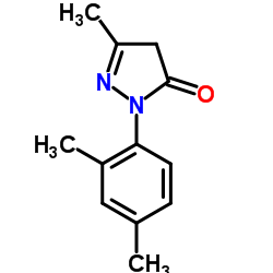 2-(2,4-Dimethylphenyl)-5-methyl-2,4-dihydro-3H-pyrazol-3-one Structure