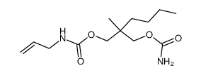 N-Allyl-2-methyl-2-butyl-1,3-dicarbamoyloxy-propan结构式