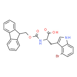 N-Fmoc-4-Br-L-tryptophan结构式