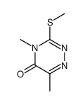 4,6-dimethyl-3-methylsulfanyl-1,2,4-triazin-5-one Structure