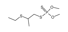 S-(2-Ethylthiopropyl)-O,O-dimethyldithiophosphat结构式