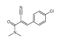 3-(4-chlorophenyl)-2-cyano-N,N-dimethylprop-2-enamide Structure