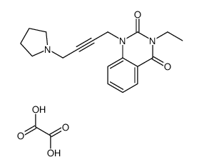 3-ethyl-1-(4-pyrrolidin-1-ylbut-2-ynyl)quinazoline-2,4-dione,oxalic acid Structure