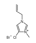 1-allyl-4-chloro-3-methyl-imidazolium, bromide结构式