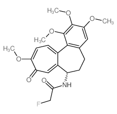 Acetamide,2-fluoro-N-(5,6,7,9-tetrahydro-1,2,3,10-tetramethoxy-9-oxobenzo[a]heptalen-7-yl)-,(S)- (9CI)结构式