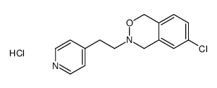 6-chloro-3-(2-pyridin-1-ium-4-ylethyl)-1,4-dihydro-2,3-benzoxazine,chloride结构式