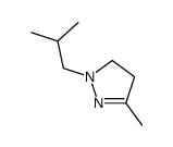 1-Isobutyl-3-methyl-2-pyrazoline结构式