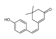 3-[2-(4-hydroxyphenyl)ethenyl]-5,5-dimethylcyclohex-2-en-1-one Structure