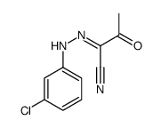 N-(3-chloroanilino)-2-oxopropanimidoyl cyanide Structure