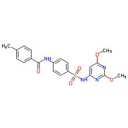 N-{4-[(2,6-Dimethoxy-4-pyrimidinyl)sulfamoyl]phenyl}-4-methylbenzamide Structure