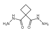 cyclobutane-1,1-dicarboxylic acid dihydrazide Structure