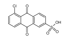 5-chloro-9,10-dioxo-9,10-dihydro-anthracene-2-sulfonic acid结构式