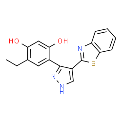 4-[4-(1,3-benzothiazol-2-yl)-1H-pyrazol-3-yl]-6-ethylbenzene-1,3-diol picture