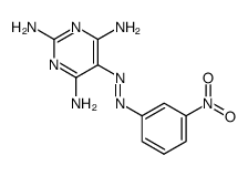 Pyrimidine, 5-(m-nitrophenylazo)-2,4,6-triamino-结构式