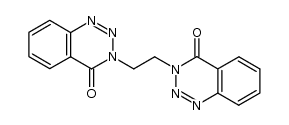 1,2-bis-(4-oxo-3,4-dihydro-1,2,3-benzotriazin-3-yl)ethane Structure