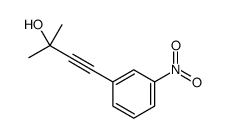 2-methyl-4-(3-nitrophenyl)-3-butyn-2-ol Structure