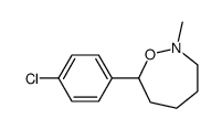 7-(p-Chlorophenyl)hexahydro-2-methyl-1,2-oxazepine structure