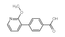 4-(2-Methoxypyridin-3-yl)benzoic acid结构式