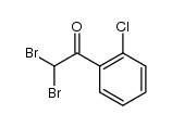 2,2-二溴-1-(2-氯苯基)乙酮结构式