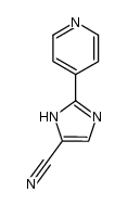 2-pyridin-4-yl-1(3)H-imidazole-4-carbonitrile结构式