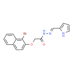 2-[(1-bromonaphthalen-2-yl)oxy]-N'-[(E)-1H-pyrrol-2-ylmethylidene]acetohydrazide picture