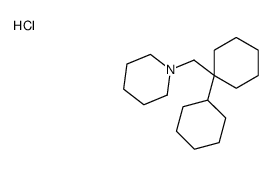 1-[(1-cyclohexylcyclohexyl)methyl]piperidine,hydrochloride Structure