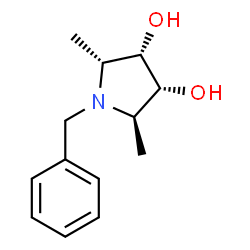 3,4-Pyrrolidinediol, 2,5-dimethyl-1-(phenylmethyl)-, (2R,3R,4S,5R)- (9CI) picture