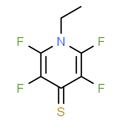 4(1H)-Pyridinethione,1-ethyl-2,3,5,6-tetrafluoro-(9CI) structure