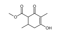 4-Hydroxy-3,6-dimethyl-2-oxo-cyclohex-3-enecarboxylic acid methyl ester Structure
