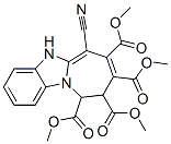 6-Cyano-9,10-dihydro-5H-azepino[1,2-a]benzimidazole-7,8,9,10-tetracarboxylic acid tetramethyl ester structure