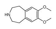 7,8-Dimethoxy-2,3,4,5-tetrahydro-1H-3-benzazepine结构式