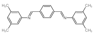 N-(3,5-dimethylphenyl)-1-[4-[(3,5-dimethylphenyl)iminomethyl]phenyl]methanimine结构式