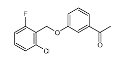1-(3-((2-氯-6-氟苄基)氧基)苯基)乙烷-1-酮结构式