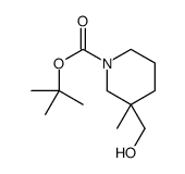 tert-butyl 3-(hydroxymethyl)-3-methylpiperidine-1-carboxylate structure
