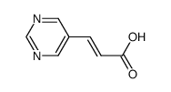 3-pyrimidin-5-yl-acrylic acid Structure