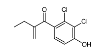 2,3-dichloro-4-(2-methylenebutyryl)-phenol结构式