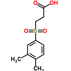 3-[(3,4-Dimethylphenyl)sulfonyl]propanoic acid结构式