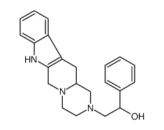 2-(3,4,6,7,12,12a-hexahydropyrazino[1',2':1,6]pyrido[3,4-b]indol-2(1H)-yl)-1-phenylethan-1-ol结构式