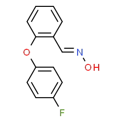 2-(4-FLUOROPHENOXY)BENZENECARBALDEHYDEOXIME structure