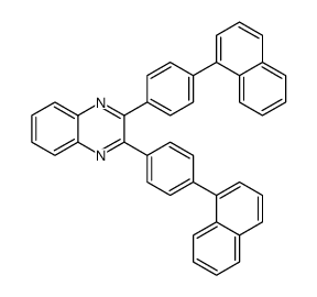 2,3-bis(4-naphthalen-1-ylphenyl)quinoxaline Structure