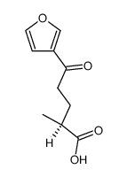 (+)-5-(3-Furanyl)-2-methyl-5-oxovaleric acid结构式