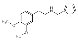 N-(2-(3,4-DIMETHOXYPHENYL)ETHYL)-N-(THIEN-2-YLMETHYL)AMINE结构式