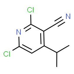 2,6-Dichloro-4-isopropylnicotinonitrile structure