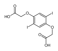 2-[4-(carboxymethoxy)-2,5-diiodophenoxy]acetic acid Structure