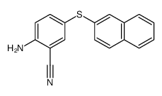 2-amino-5-(naphth-2-ylthio)benzonitrile结构式