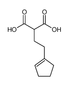 2-(Cyclopenten-1-yl)-aethylmalonsaeure Structure