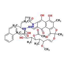 3-[[2-(1-Naphtylacetyl)hydrazono]methyl]rifamycin Structure