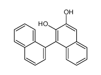 1-naphthalen-1-ylnaphthalene-2,3-diol Structure