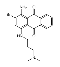 1-amino-2-bromo-4-[[3-(dimethylamino)propyl]amino]anthraquinone Structure